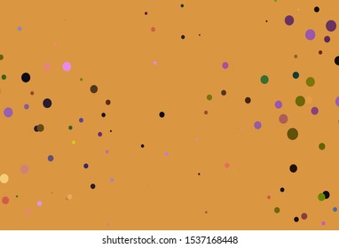 Light Multicolor, Rainbow vector template with circles. Beautiful colored illustration with blurred circles in nature style. Design for business adverts.