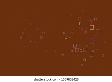 Light Multicolor, Rainbow vector template with spots, rectangles. Abstract backdrop with colorful circles, rectangles. Pattern for beautiful websites.