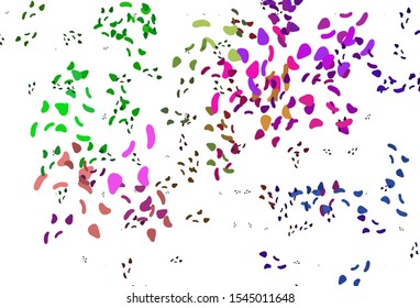 Light Multicolor, Rainbow vector template with memphis shapes. Decorative design in abstract style with random forms. Best smart design for your business.