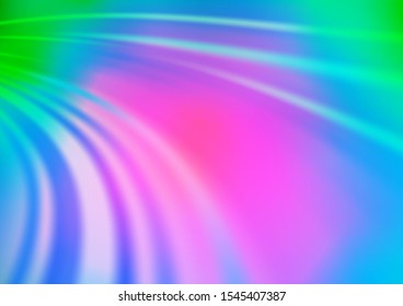 Light Multicolor, Rainbow vector template with lava shapes. Glitter abstract illustration with wry lines. A completely new marble design for your business.