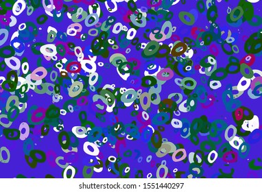 Light Multicolor, Rainbow vector template with circles. Blurred bubbles on abstract background with colorful gradient. Pattern for beautiful websites.