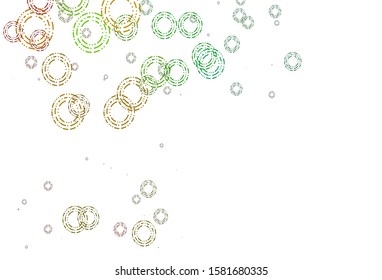 Light Multicolor, Rainbow vector template with circles. Blurred bubbles on abstract background with colorful gradient. Pattern for beautiful websites.