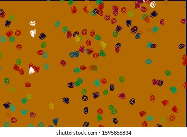 Light Multicolor, Rainbow vector template with circles. Blurred decorative design in abstract style with bubbles. Design for posters, banners.