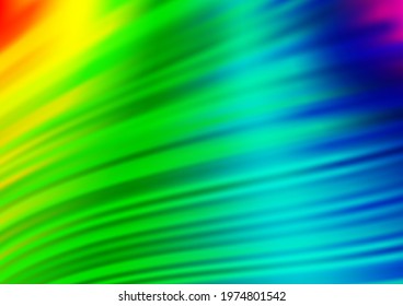 Light Multicolor, Rainbow vector template with lava shapes. Blurred geometric sample with gradient bubbles.  A new texture for your  ad, booklets, leaflets.