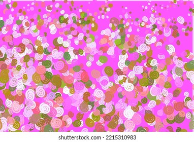 Light Multicolor, Rainbow vector template with liquid shapes. An elegant bright illustration with gradient. The template for cell phone backgrounds.