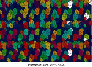 Light Multicolor, Rainbow vector template with bent lines. An elegant bright illustration with gradient. Brand new design for your ads, poster, banner.