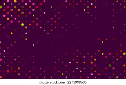 Light Multicolor, Rainbow vector template with circles. Modern abstract illustration with colorful water drops. Pattern for beautiful websites.