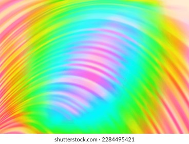 Light Multicolor, Rainbow vector template with bent lines. Modern gradient abstract illustration with bandy lines. A completely new template for your business design.