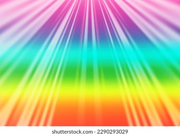 Light Multicolor, Rainbow vector template with repeated sticks. Glitter abstract illustration with colored sticks. Pattern for websites, landing pages.