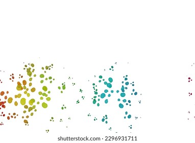 Light Multicolor, Rainbow vector template with abstract lines. A vague circumflex abstract illustration with gradient. Pattern for your business design.