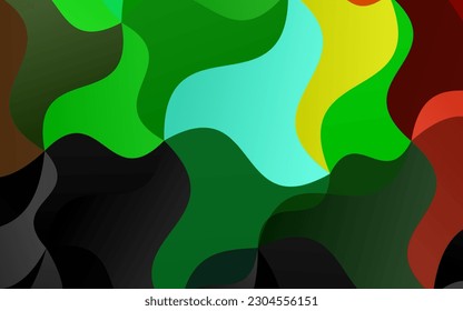 Light Multicolor, Rainbow vector template with abstract lines. A vague circumflex abstract illustration with gradient. The elegant pattern for brand book.