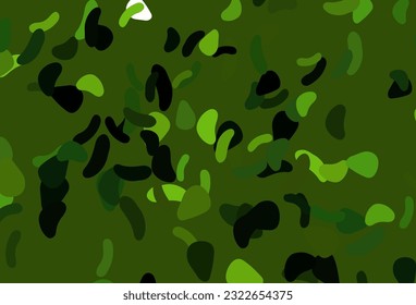 Light Multicolor, Rainbow vector template with memphis shapes. Illustration with colorful gradient shapes in abstract style. Modern design for your business card.