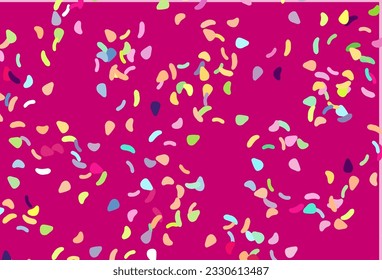 Light Multicolor, Rainbow vector template with memphis shapes. Modern abstract illustration with colorful random forms. Background for a cell phone.