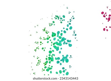Light Multicolor, Rainbow vector template with lines, ovals. A sample with blurred bubble shapes. New composition for your brand book.