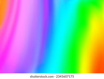 Light Multicolor, Rainbow vector template with bent ribbons. Creative geometric illustration in marble style with gradient. Pattern for your business design.