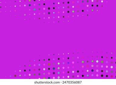 Light Multicolor, Rainbow vector template with circles. Blurred decorative design in abstract style with bubbles. Design for business adverts.