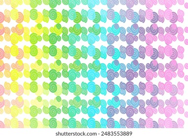 Light Multicolor, Rainbow vector template with bent lines. Brand new colored illustration in marble style with gradient. A completely new template for your business design.