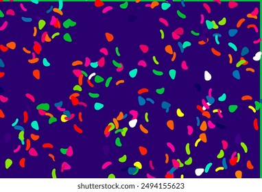 Light Multicolor, Rainbow vector template with memphis shapes. Simple colorful illustration with abstract gradient shapes. Background for a cell phone.