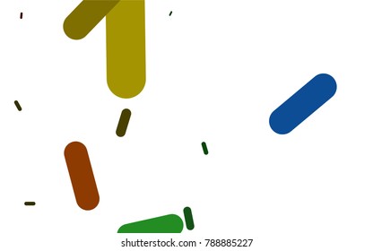 Light Multicolor, Rainbow vector template with repeated sticks. Blurred decorative design in simple style with lines. The pattern can be used for medical ad, booklets, leaflets