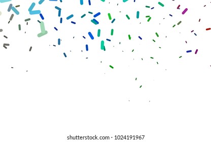 Light Multicolor, Rainbow vector texture with colored capsules. Modern geometrical abstract illustration with staves. The pattern can be used as ads, poster, banner for medicine.