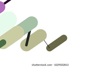 Light Multicolor, Rainbow vector texture with colored capsules. Blurred decorative design in simple style with lines. Best design for your ad, poster, banner.