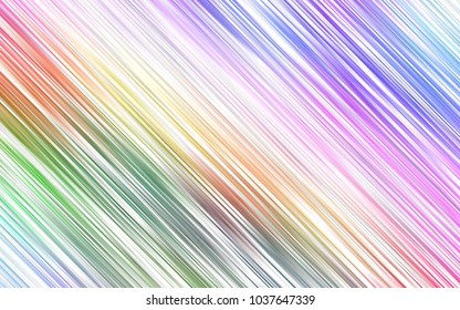 Light Multicolor, Rainbow vector texture with colored lines. Lines on blurred abstract background with gradient. The pattern can be used for websites.