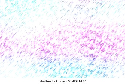 Light Multicolor, Rainbow vector texture with colored lines. Modern geometrical abstract illustration with staves. Smart design for your business advert.