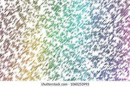 Light Multicolor, Rainbow vector texture with colored lines. Glitter abstract illustration with colored sticks. The pattern can be used for busines ad, booklets, leaflets