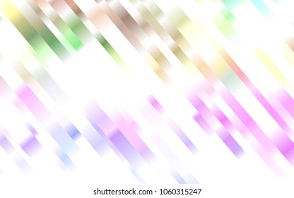 Light Multicolor, Rainbow vector texture with colored lines. Modern geometrical abstract illustration with staves. Smart design for your business advert.