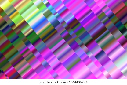 Light Multicolor, Rainbow vector texture with colored lines. Glitter abstract illustration with colored sticks. The pattern can be used as ads, poster, banner for commercial.