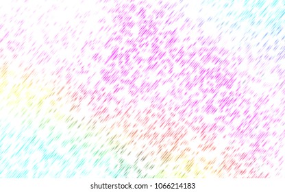 Light Multicolor, Rainbow vector texture with colored lines. Decorative shining illustration with lines on abstract template. Smart design for your business advert.