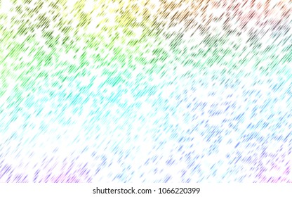 Light Multicolor, Rainbow vector texture with colored lines. Modern geometrical abstract illustration with staves. Smart design for your business advert.