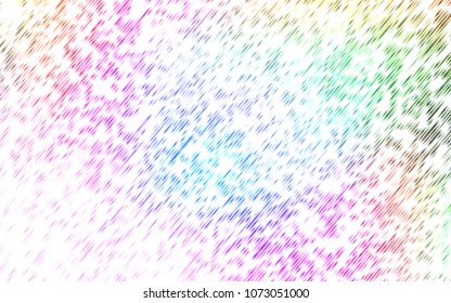 Light Multicolor, Rainbow vector texture with colored lines. Modern geometrical abstract illustration with staves. Best design for your ad, poster, banner.