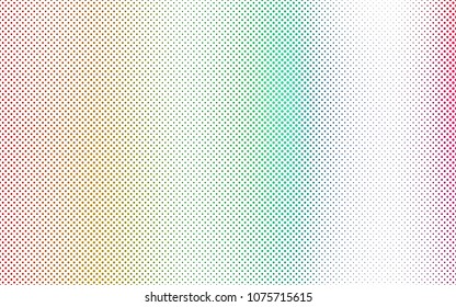 Light Multicolor, Rainbow vector  texture with disks. Glitter abstract illustration with blurred drops of rain. The pattern can be used for ads, leaflets of liquid.