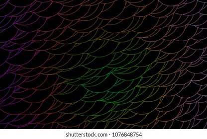 Light Multicolor, Rainbow vector  texture with disks. Modern abstract illustration with colorful water drops. The pattern can be used for aqua ad, booklets.