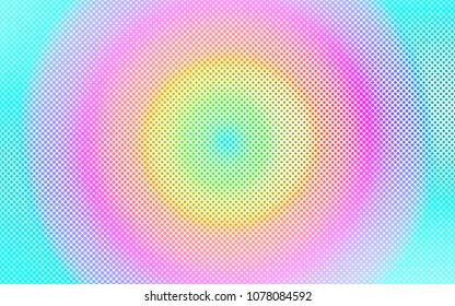 Light Multicolor, Rainbow vector  texture with disks. Glitter abstract illustration with blurred drops of rain. New design for ad, poster, banner of your website.