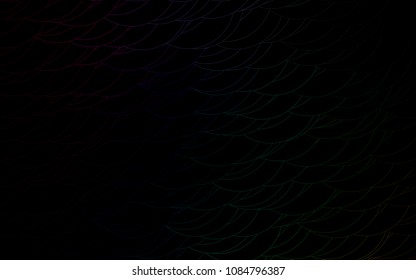 Light Multicolor, Rainbow vector  texture with disks. Modern abstract illustration with colorful water drops. The pattern can be used for beautiful websites.