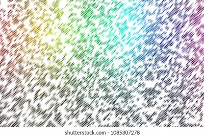 Light Multicolor, Rainbow vector texture with colored lines. Glitter abstract illustration with colored sticks. The pattern can be used for websites.