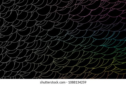 Light Multicolor, Rainbow vector  texture with disks. Modern abstract illustration with colorful water drops. Beautiful design for your business natural advert.