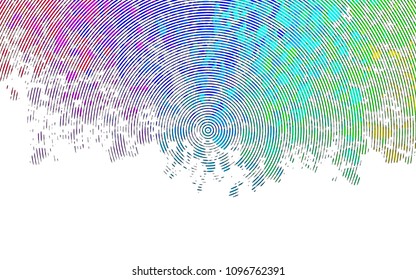 Light Multicolor, Rainbow vector texture with colored lines. Decorative shining illustration with lines on abstract template. Best design for your ad, poster, banner.
