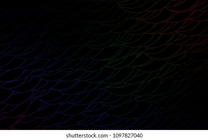 Light Multicolor, Rainbow vector  texture with disks. Modern abstract illustration with colorful water drops. Completely new template for your brand book.