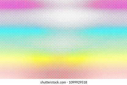Light Multicolor, Rainbow vector  texture with disks. Blurred bubbles on abstract background with colorful gradient. New design for ad, poster, banner of your website.