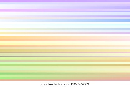 Light Multicolor, Rainbow vector texture with colored lines. Lines on blurred abstract background with gradient. The template can be used as a background.