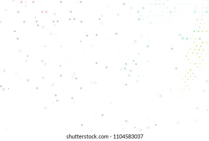 Light Multicolor, Rainbow vector  texture with disks. Illustration with set of shining colorful abstract circles. New design for ad, poster, banner of your website.