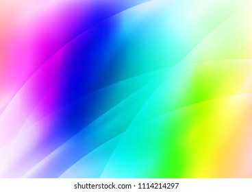 Light Multicolor, Rainbow vector texture with colored lines. Blurred decorative design in simple style with lines. The pattern can be used for busines ad, booklets, leaflets
