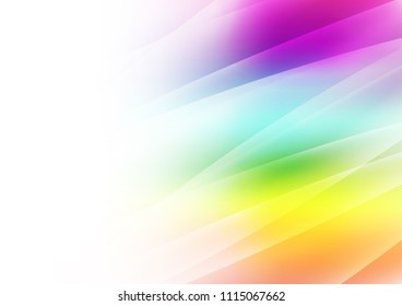 Light Multicolor, Rainbow vector texture with colored lines. Glitter abstract illustration with colored sticks. The pattern can be used as ads, poster, banner for commercial.