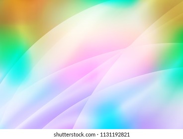 Light Multicolor, Rainbow vector texture with colored lines. Decorative shining illustration with lines on abstract template. The pattern can be used as ads, poster, banner for commercial.