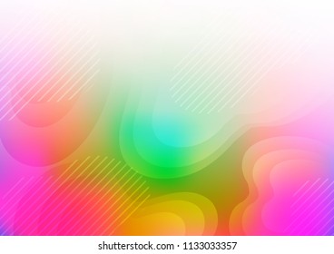 Light Multicolor, Rainbow vector texture with colored lines. Blurred decorative design in simple style with lines. Smart design for your business advert.