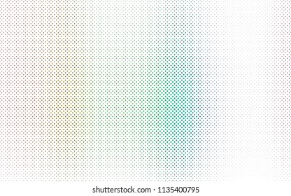 Light Multicolor, Rainbow vector  texture with disks. Blurred decorative design in abstract style with bubbles. Pattern can be used as texture of water, rain drops.