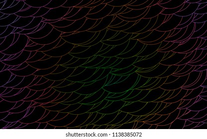 Light Multicolor, Rainbow vector  texture with disks. Modern abstract illustration with colorful water drops. Pattern can be used as texture of water, rain drops.